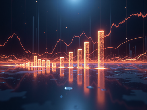 域名稀缺性展示，包含时钟倒计时元素和数据分析图表，专业商务背景